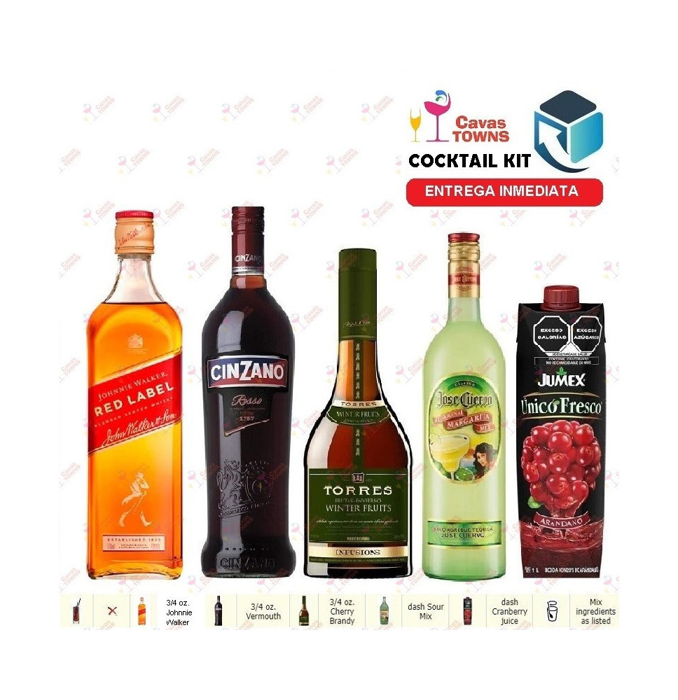 Johnnie Walker Cocktail Kit Double D Receta Recipe - Cavas Towns