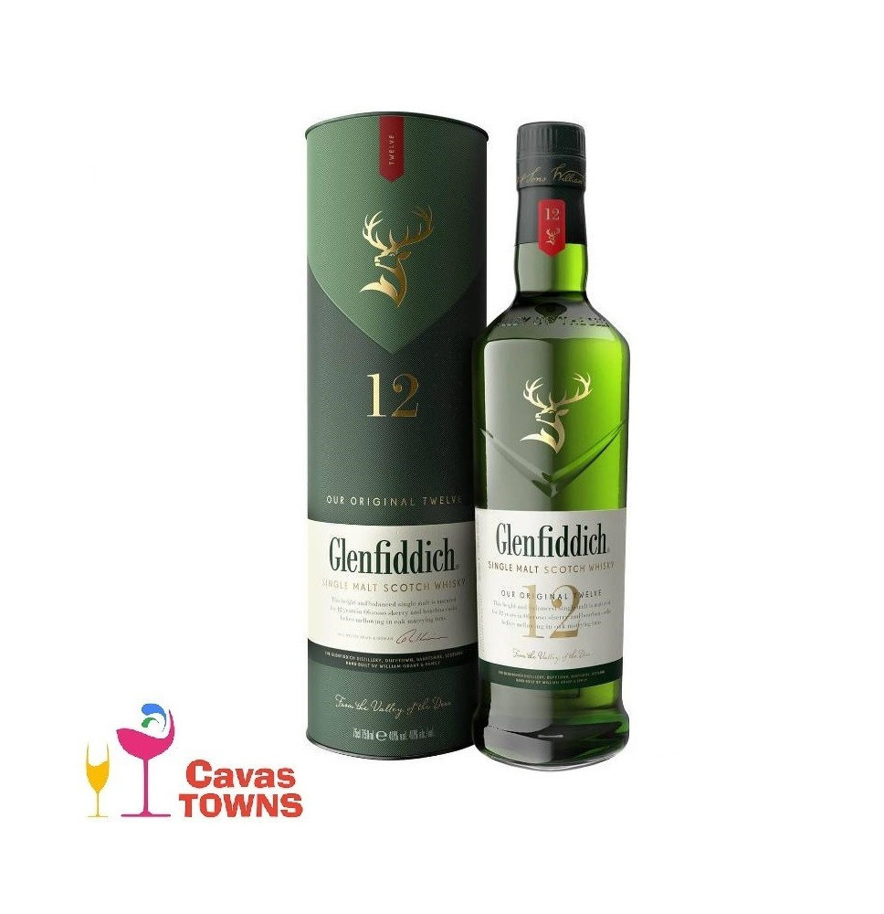 Whisky Glenfiddich 12 Años Escocés 750 ml - Cavas Towns