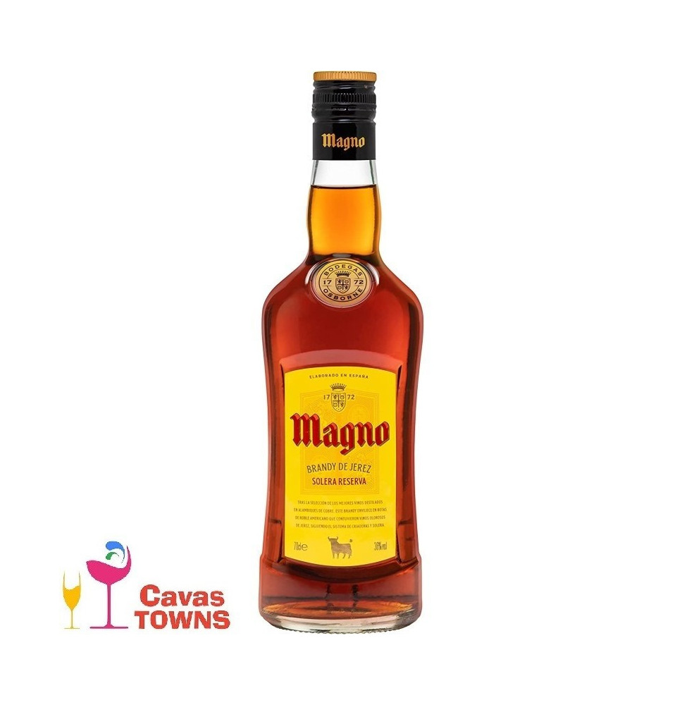 Brandy Magno Solera Reserva 700 ml - Cavas Towns