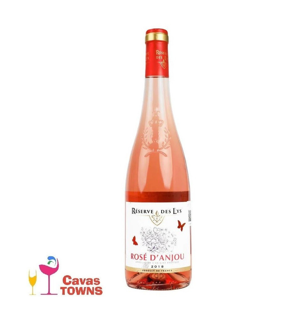 Vino Rosado Frances Resereve des Lys Rose D'Anjou 750ml - Cavas Towns