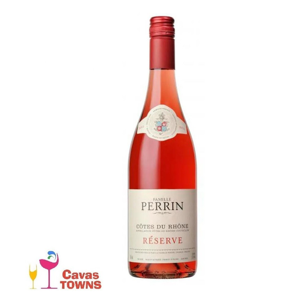 Vino Rosado Frances Perrin Reserve Côtes Du Rhone 750 ml - Cavas Towns Vino Rosado Frances Perrin Reserve Côtes Du Rhone 750 ml - Cavas Towns