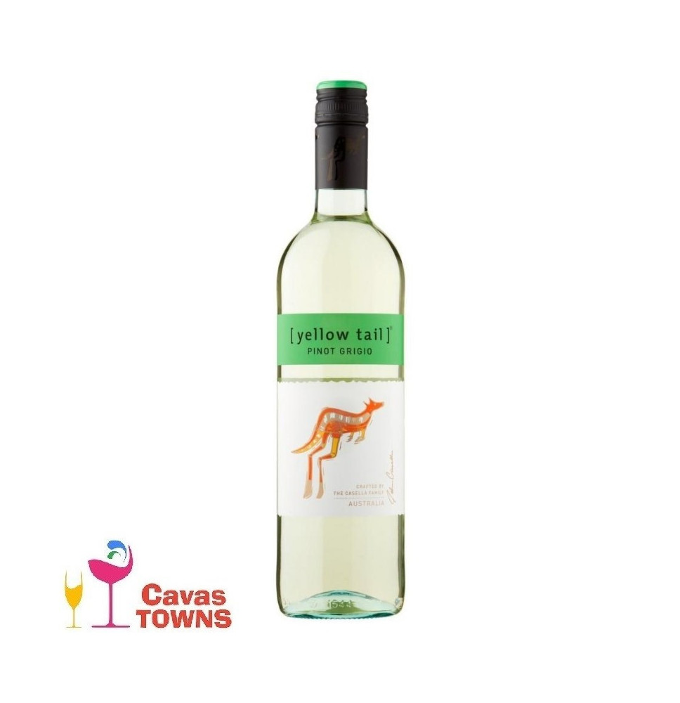 Vino Blanco Yellow Tail Pinot Grigio 750ml - Cavas Towns