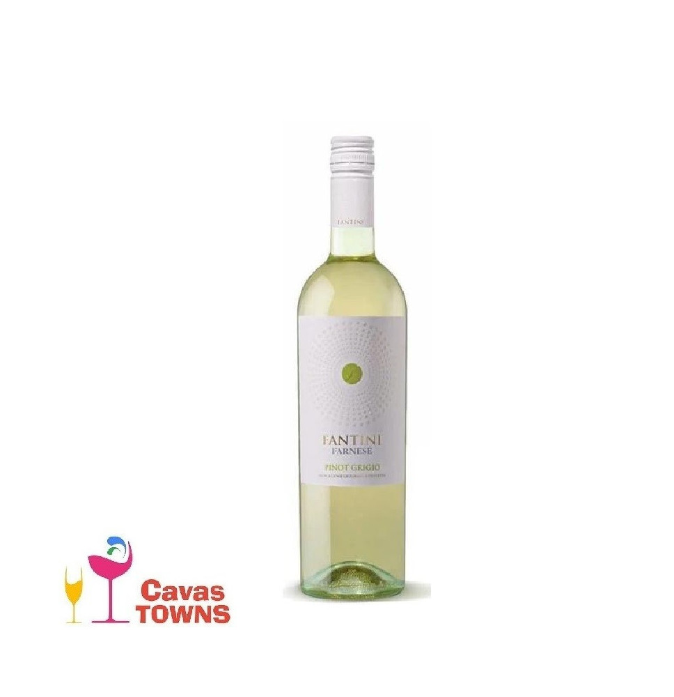 Vino Blanco Italiano Fantini Pinot Grigio 750 ml - Cavas Towns