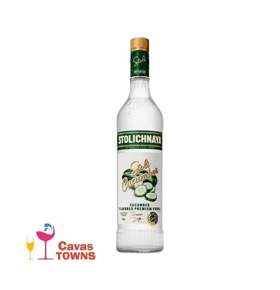 Vodka Stolichnaya Cucumber 750 ml - Cavas Towns