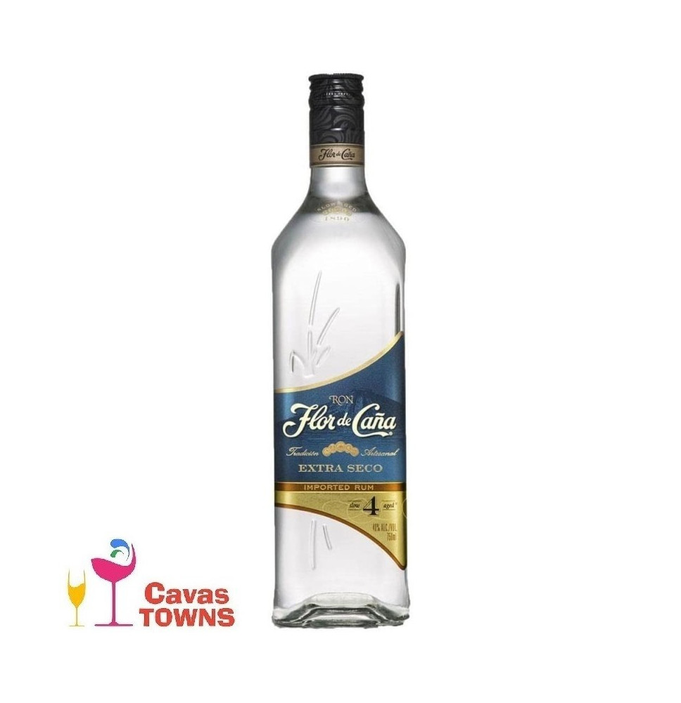 Ron Flor De Caña Blanco 4 Años 750 Ml - Cavas Towns