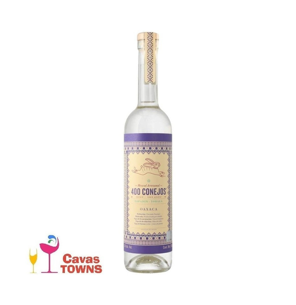 Mezcal 400 Conejos Espadín Tobalá 750 ml - Cavas Towns