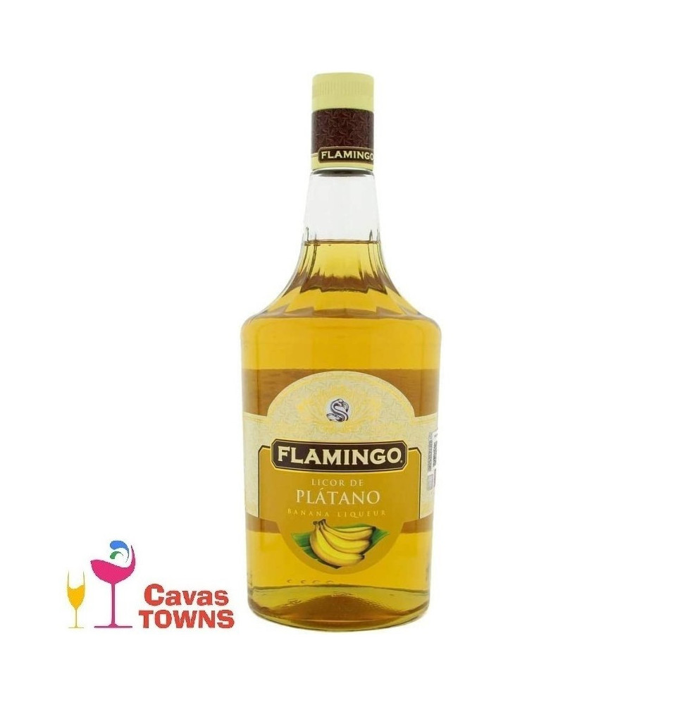 Licor de Platano Flamingo 1000 ml - Cavas Towns