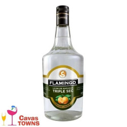 Licor Flamingo Triple Sec 1000 ml - Cavas Towns