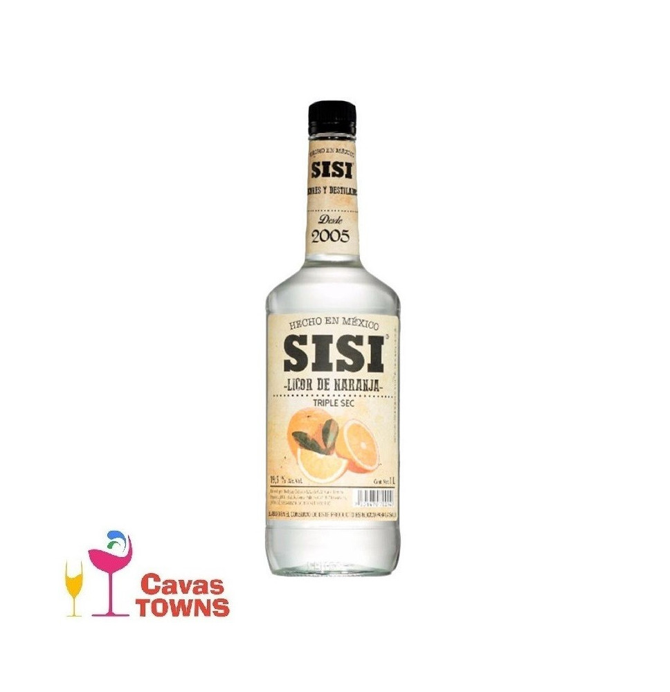 Licor Sisi Triple Sec de Naranja 1000 ml - Cavas Towns