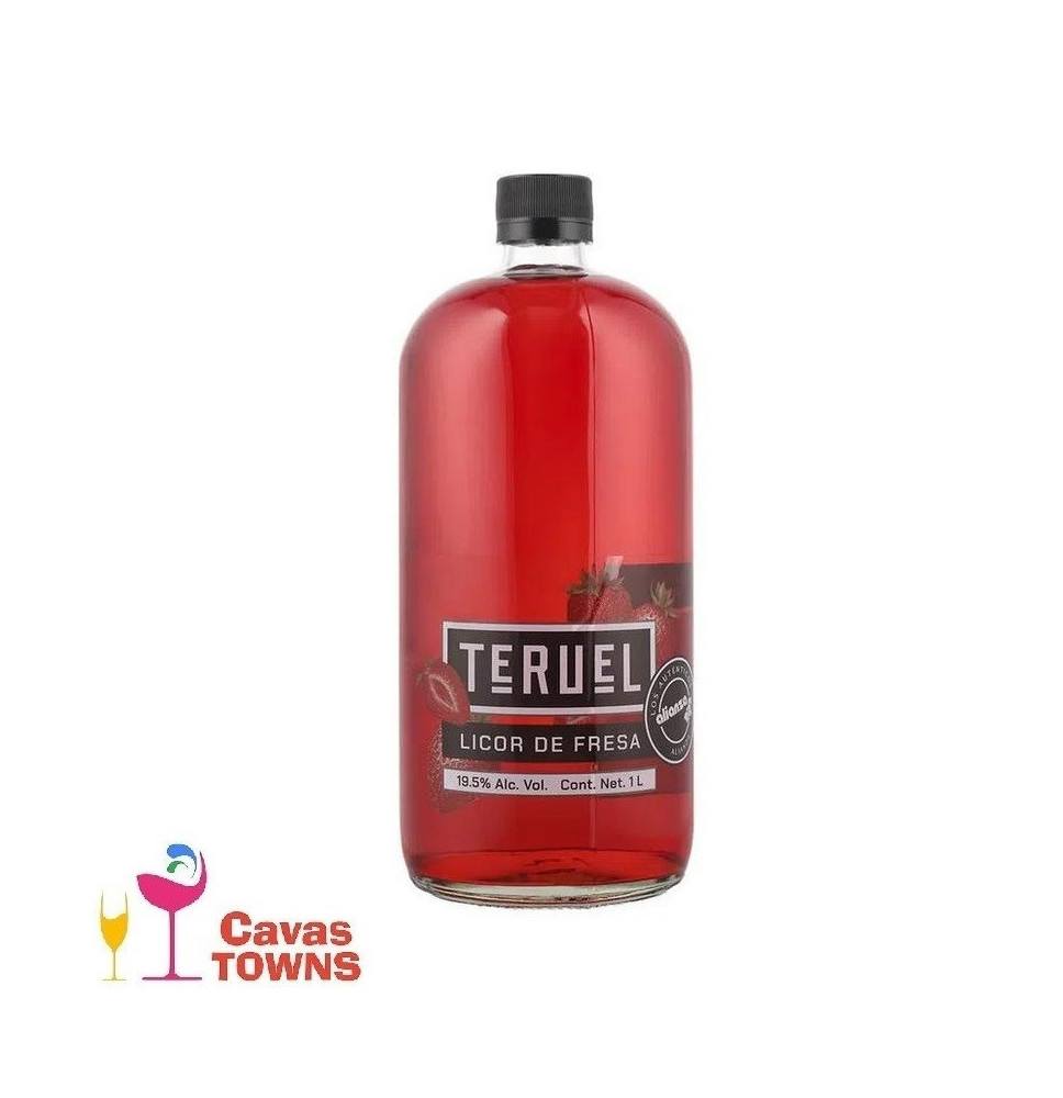 Licor Teruel De Fresa 1000 ml - Cavas Towns