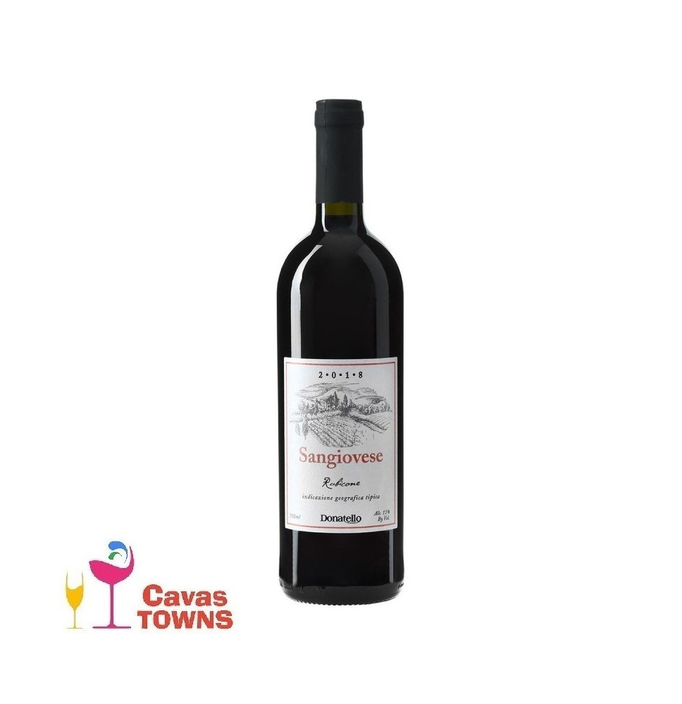 Vino Tinto Donatello Sangiovese Rubicone 750ml - Cavas Towns