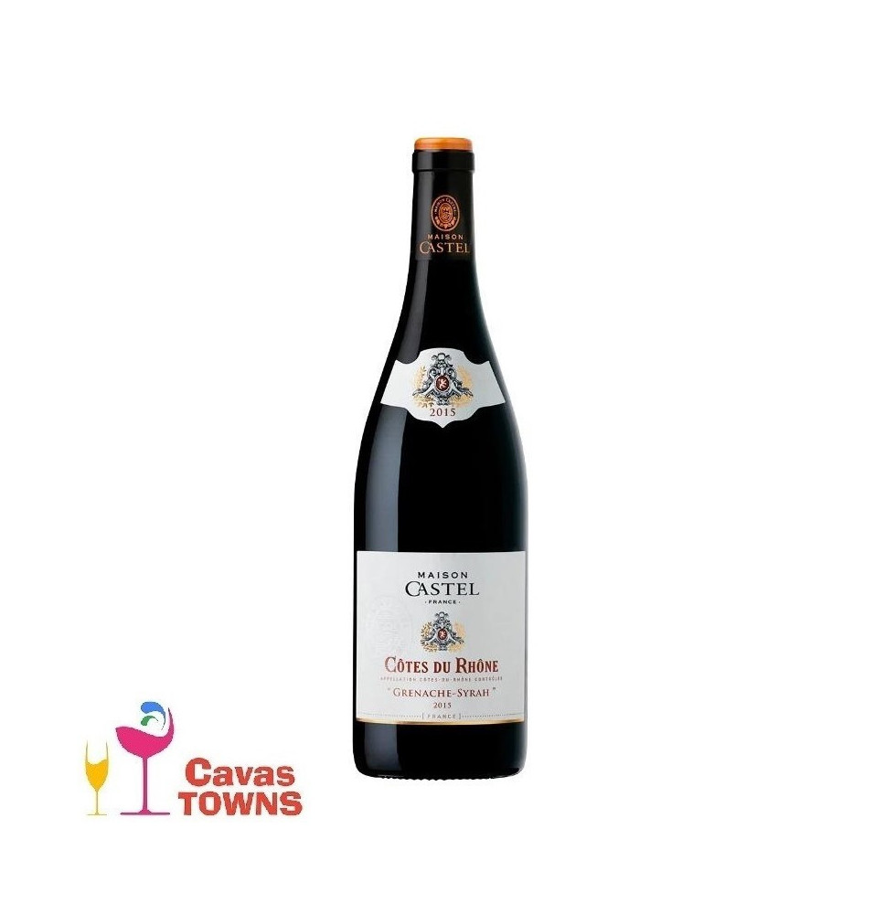 Vino Tinto Castel Cotes Du Rhone Grenache 750 ml - Cavas Towns