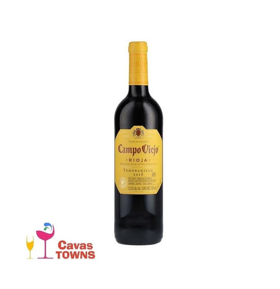 Vino Tinto Campo Viejo Tempranillo 750ml. - Cavas Towns