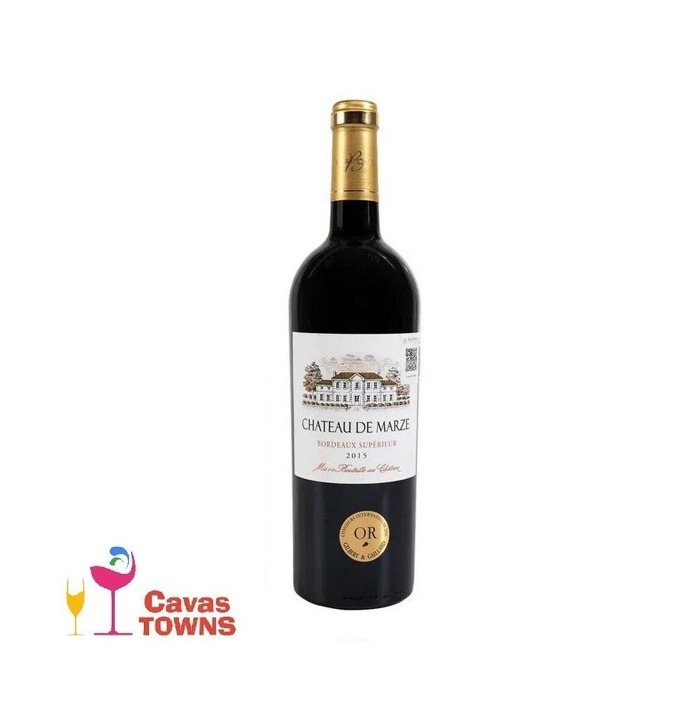 Vino Tinto Chateau de Marze Bordeaux 750 ml - Cavas Towns