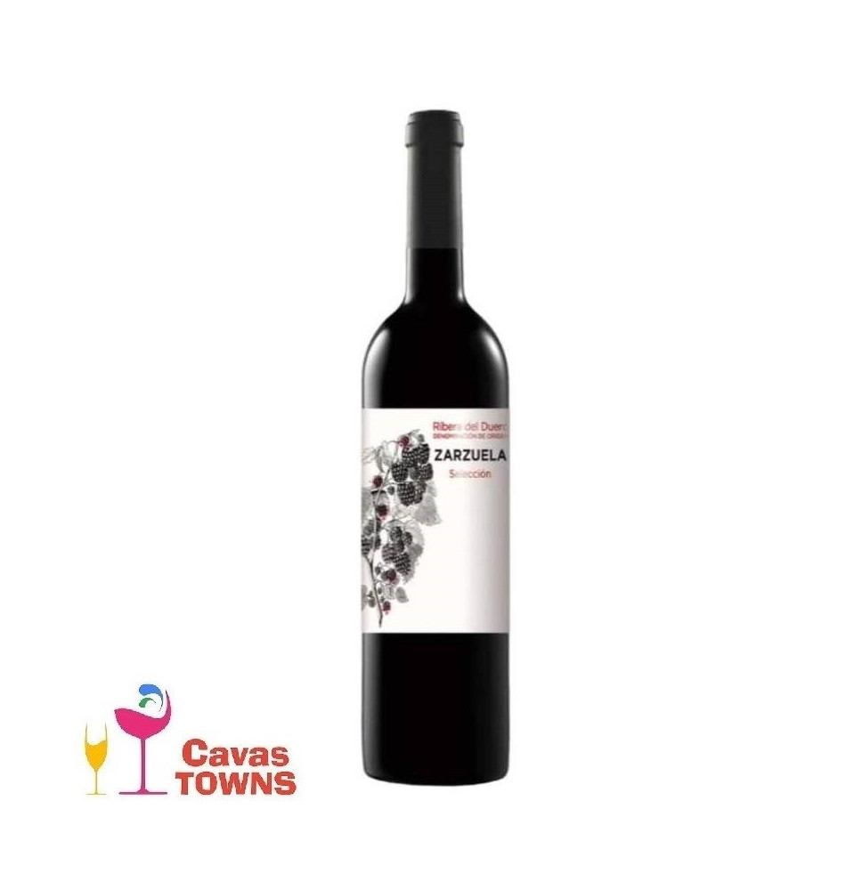 Vino Tinto Zarzuela Tempranillo 2017 Ribera del Duero 750 ml - Cavas Towns