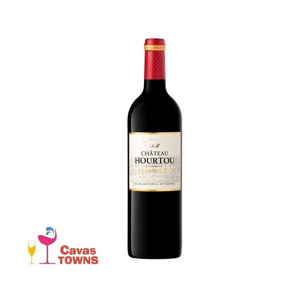Vino Tinto Frances Chateau Hourtou Merlot/Cabernet Sauvignon/Malbec 750 ml - Cavas Towns