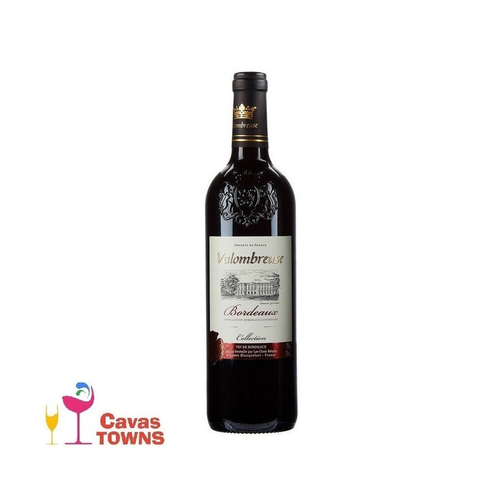 Vino Tinto Frances Valombreuse Bordeaux 750 ml - Cavas Towns