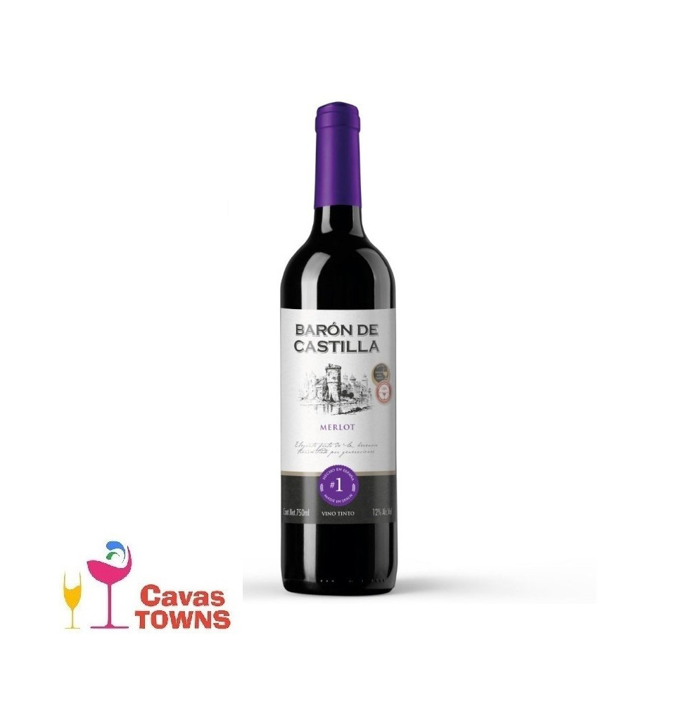 Vino Tinto Barón De Castilla Merlot 750ml - Cavsa Towns