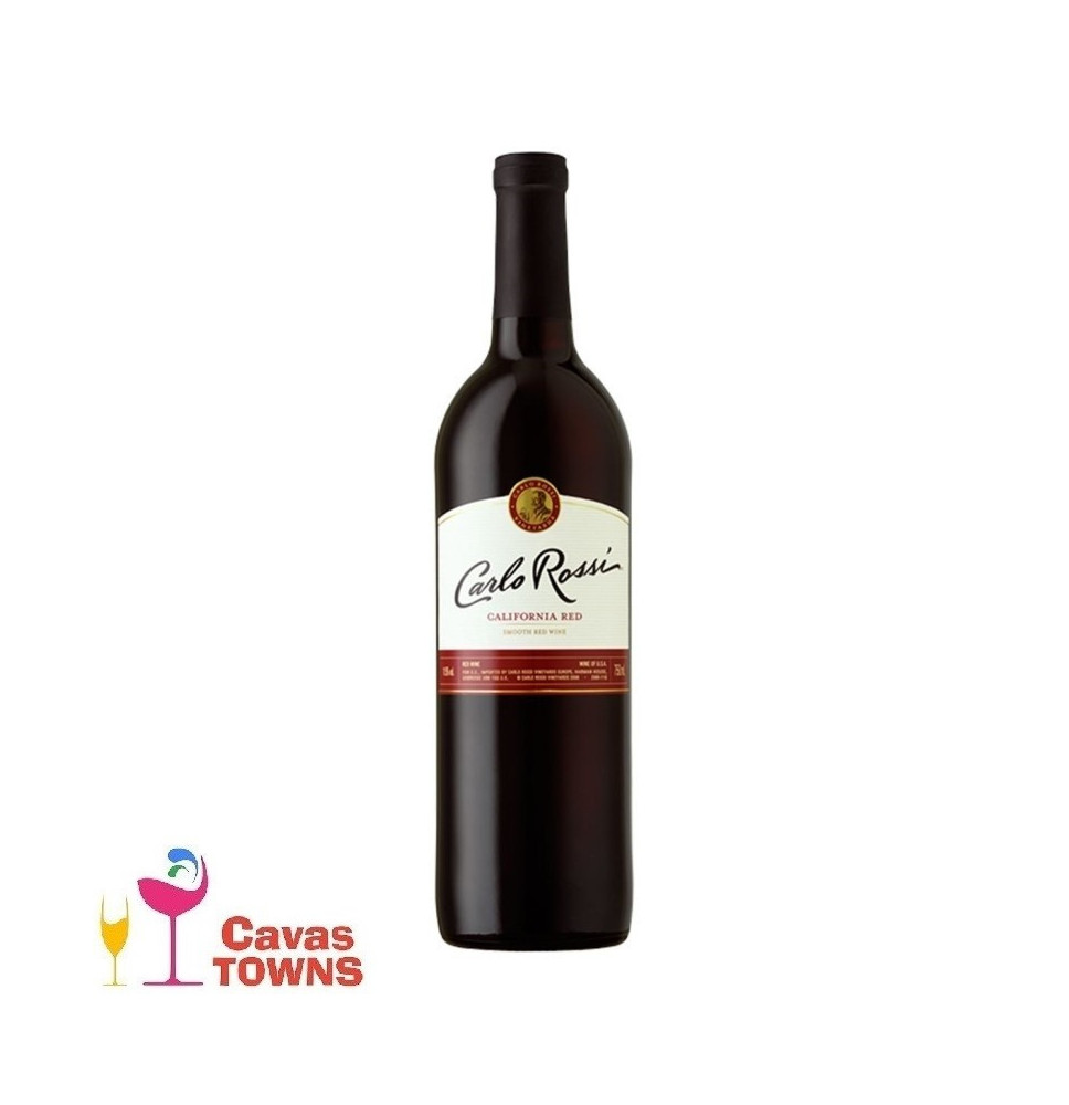 Vino Tinto Carlo Rossi Red 750ml - Cavas Towns