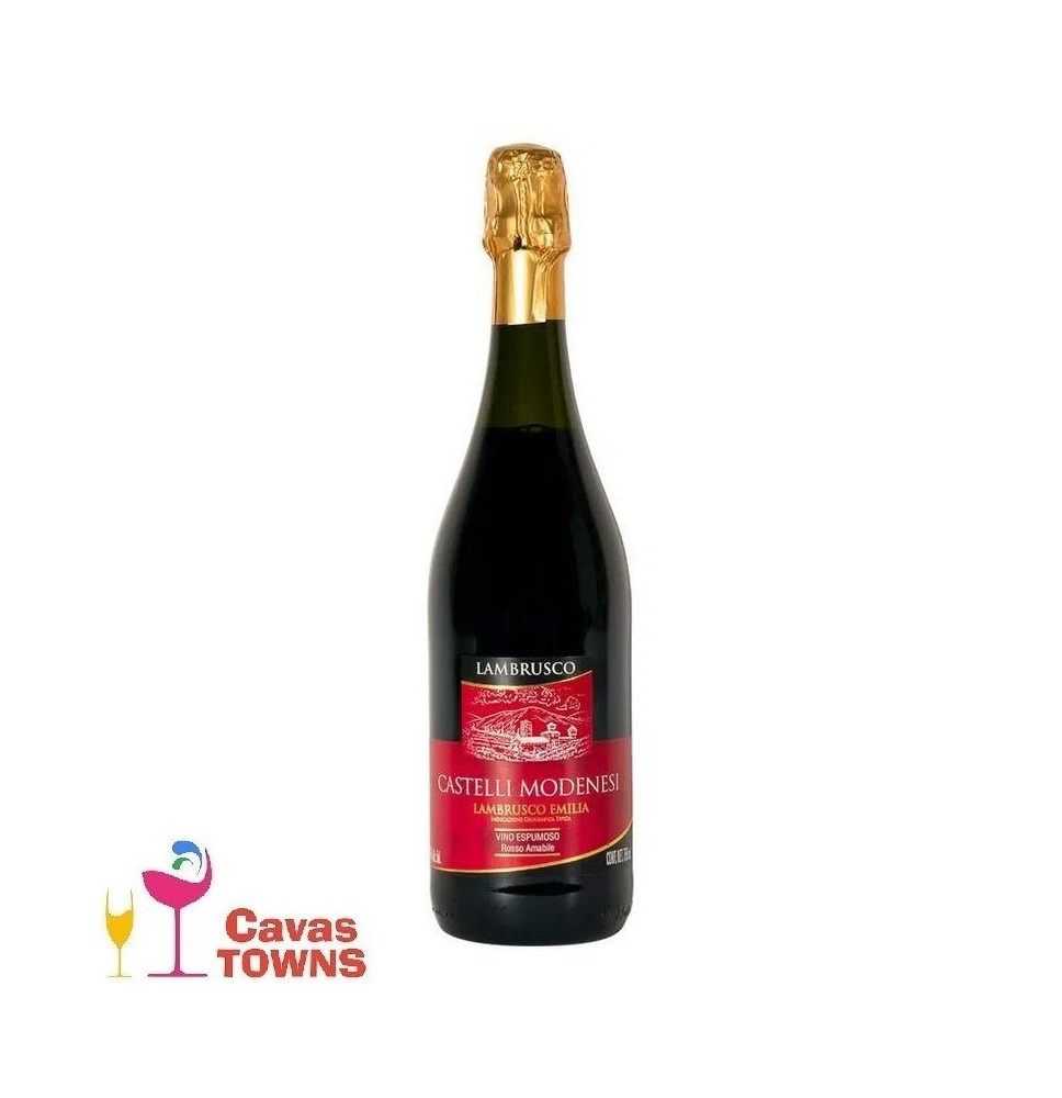Vino Espumoso Castelli Modenesi Lambrusco 750 ml - Cavas Towns