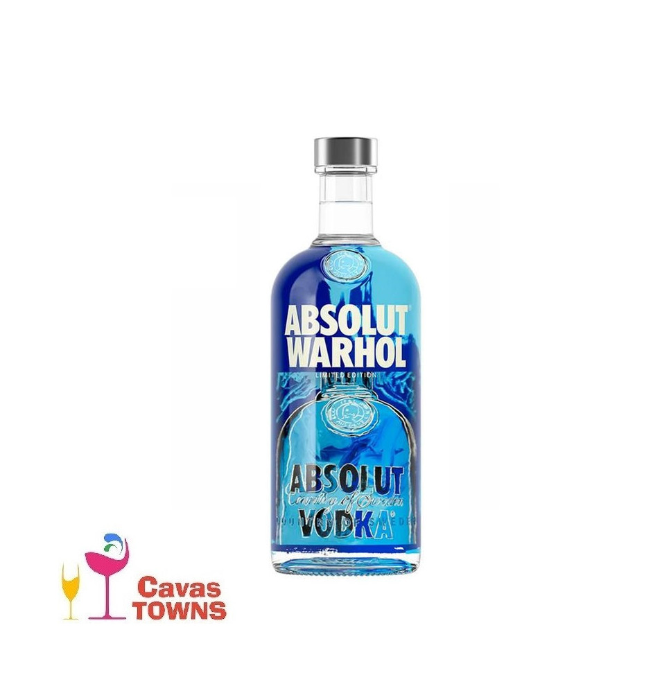 Vodka Absolut Azul Edicion Warhol 750 ml - Cavas Towns