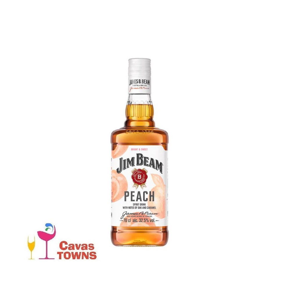 Whiskey Jim Beam Peach 700 ml - Cavas Towns