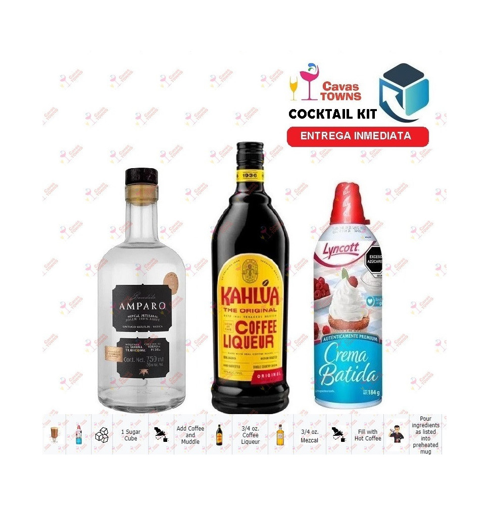Cocktail Kit Cutty Cooler - 1 Mezcal Receta Recipe - Cavas Towns