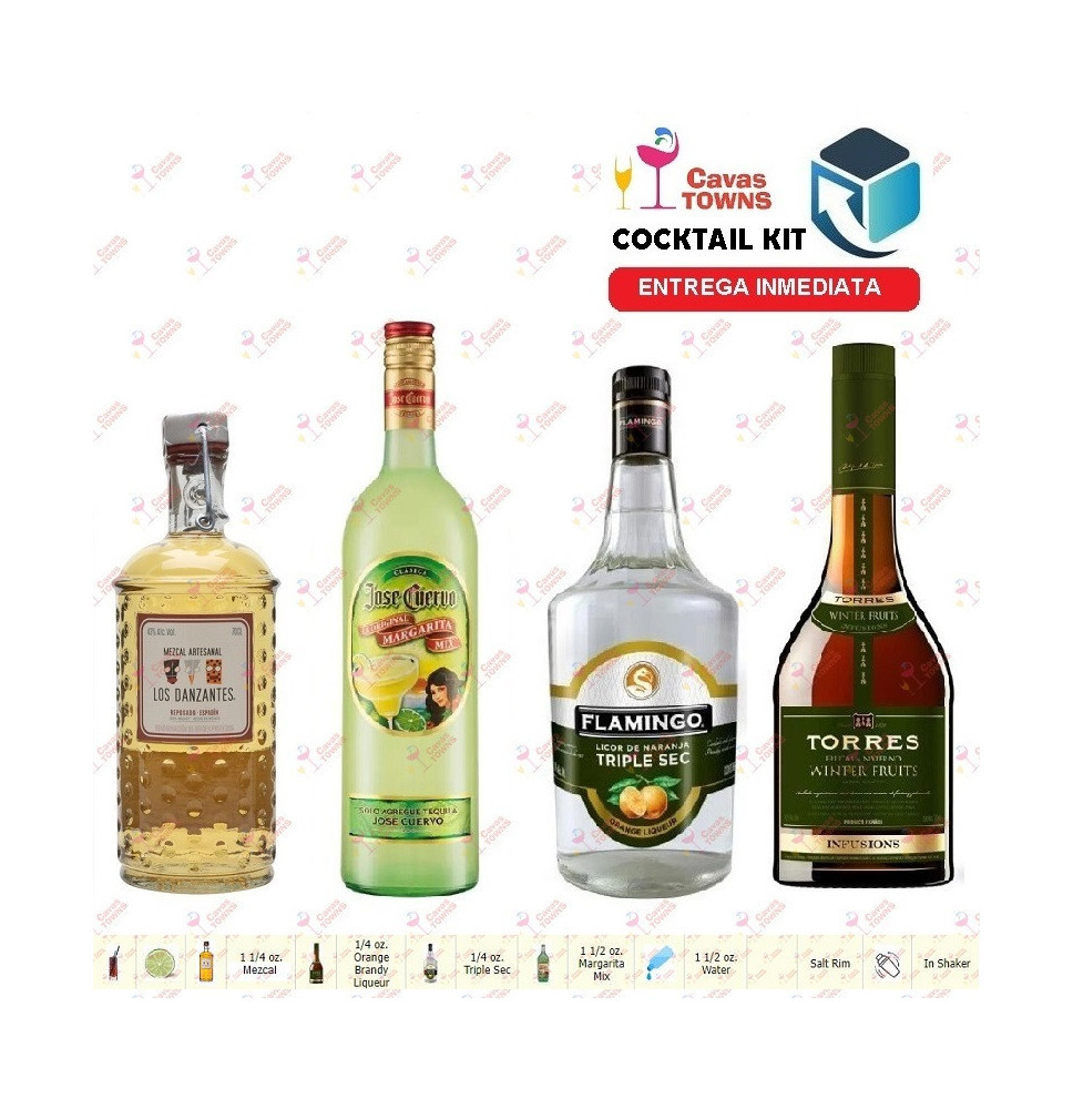 Cocktail Kit Bitter Citrus - 2 Mezcal Receta Recipe - Cavas Towns