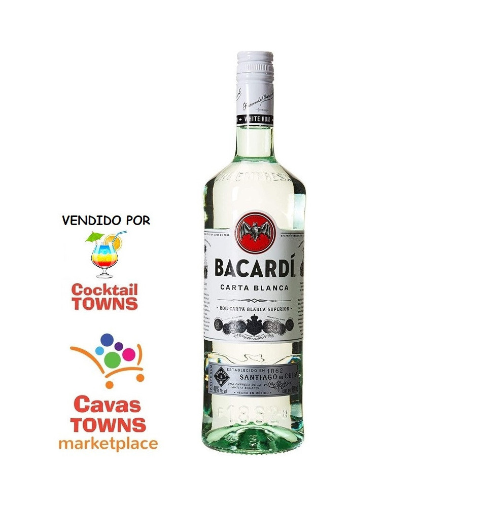 Ron Bacardi Carta Blanca 750 ml - Cavas Towns