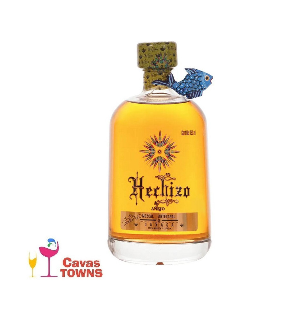 Mezcal Hechizo Añejo Artesanal 750 ml - Cavas Towns Mezcal Hechizo Añejo Artesanal 750 ml - Cavas Towns