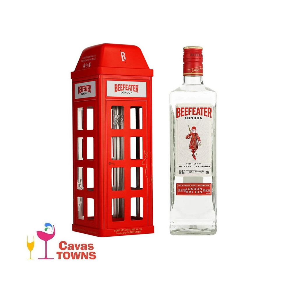 Ginebra Beefeater London Dry Estuche Telefonico 750 ml - Cavas Towns