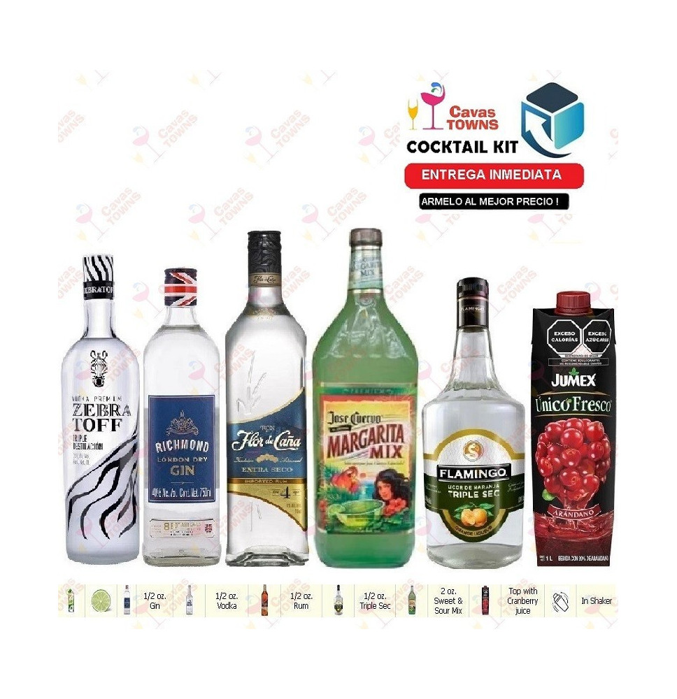 Cocktail Kit Apple Jack - 1 Receta Recipe - Cavas Towns