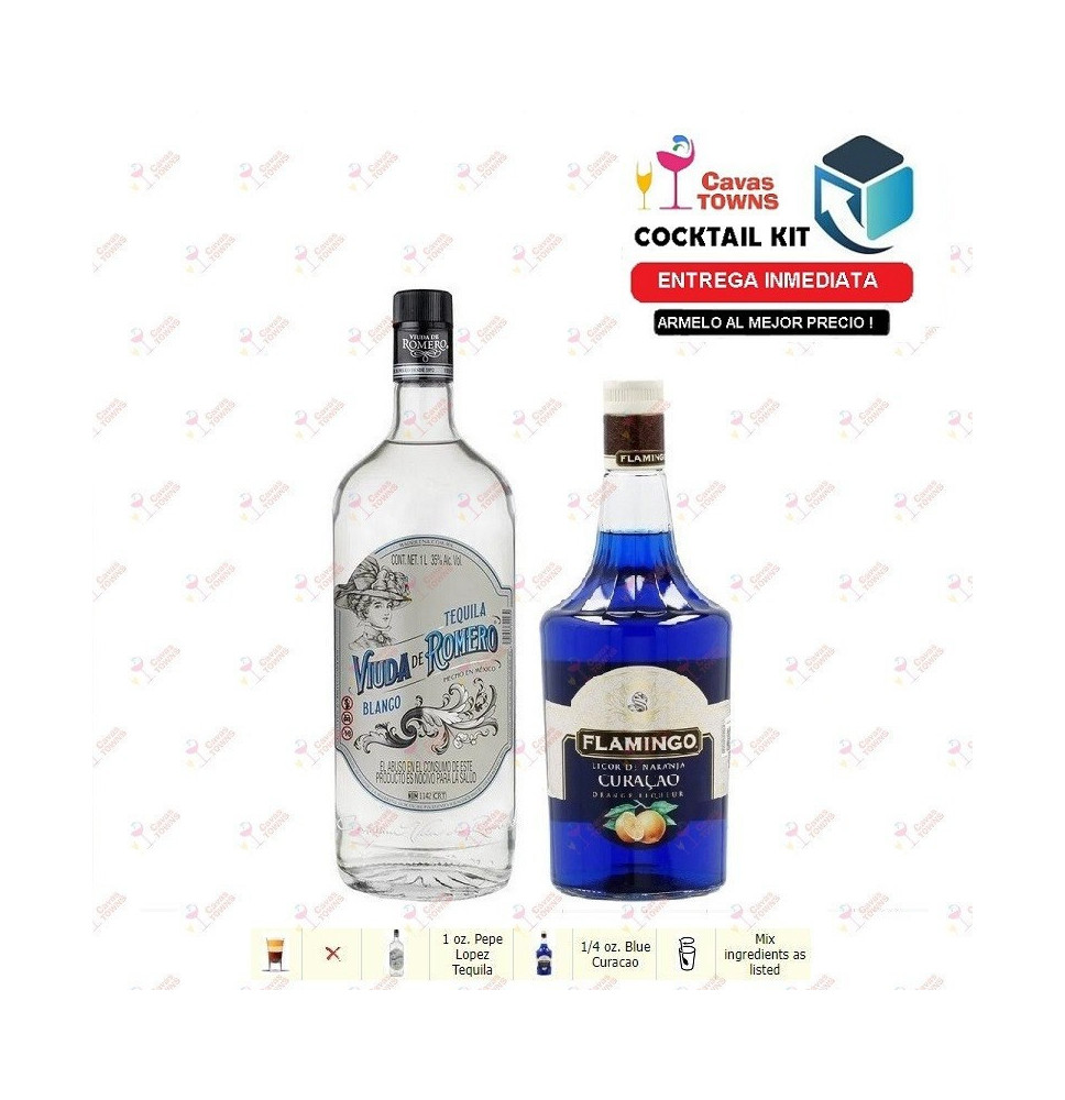 Cocktail Kit Blue Popper Receta Recipe - Cavas Towns