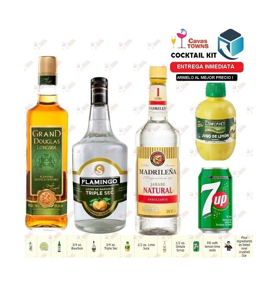 Cocktail Kit Brass Knuckles - 1 Receta Recipe - Cavas Towns