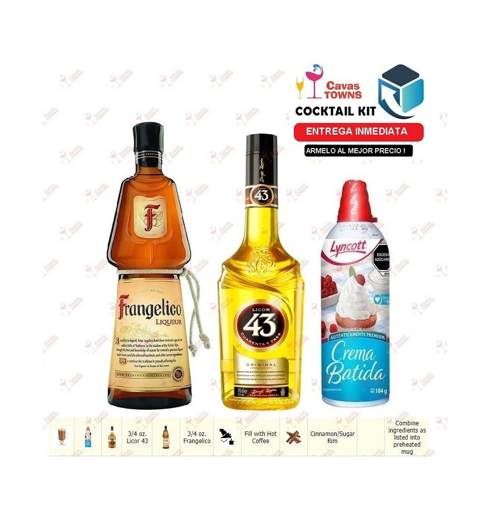 Cocktail Kit Cafe Amore Receta Recipe - Cavas Towns