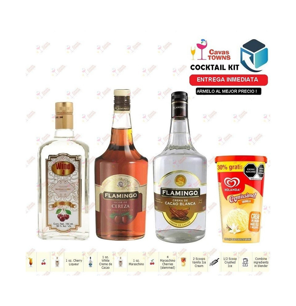 Cocktail Kit Cherry Vanilla Receta Recipe - Cavas Towns