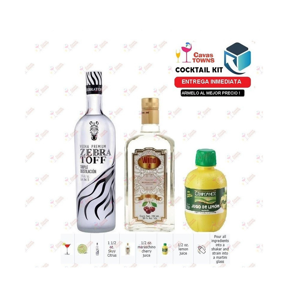 Cocktail Kit Citrus Aviator Receta Recipe - Cavas Towns