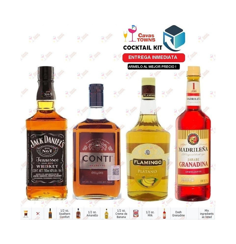 Cocktail Kit Flaming Shooter Receta Recipe - Cavas Towns