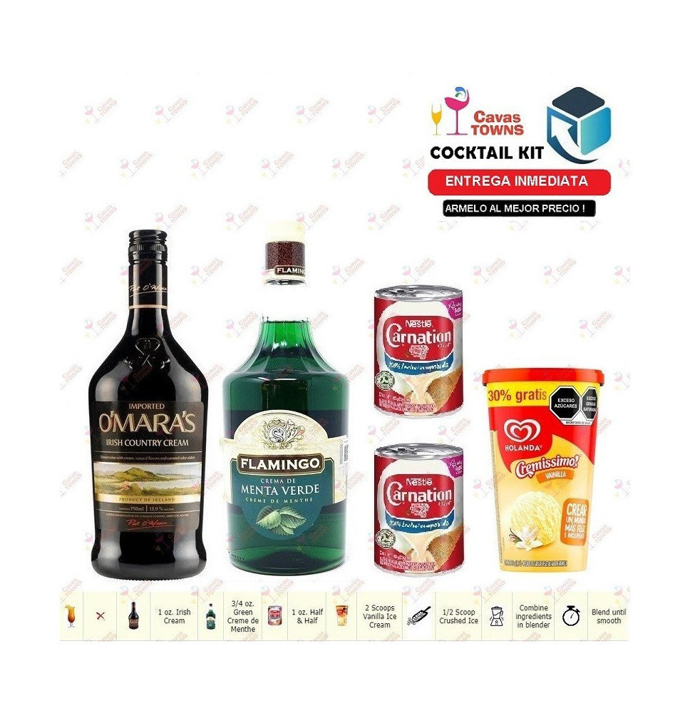 Cocktail Kit Frozen Irish Mint Receta Recipe - Cavas Towns Cocktail Kit Frozen Irish Mint Receta Recipe - Cavas Towns