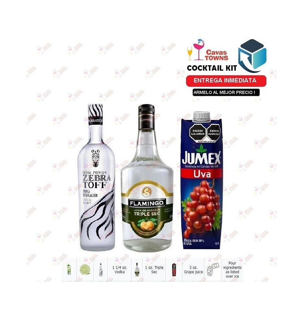 Cocktail Kit Grape Quencher Receta Recipe - Cavas Towns