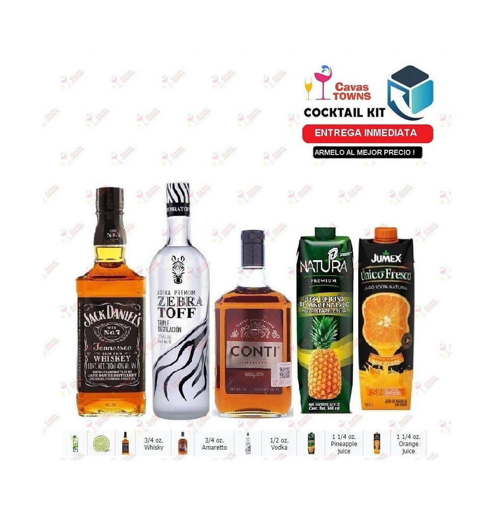 Cocktail Kit Hawaiian Volcano - 1 Receta Recipe - Cavas Towns