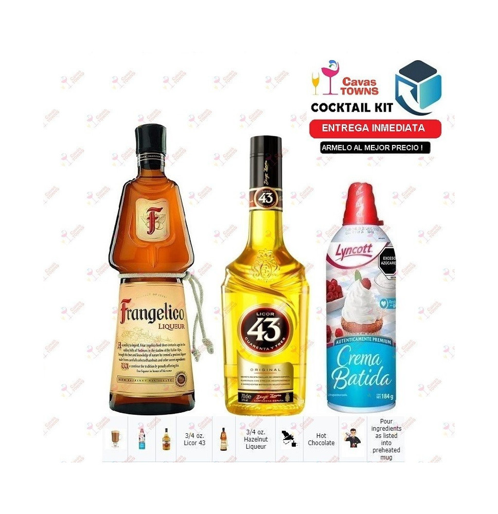 Cocktail Kit Hot Chocolate Monk Receta Recipe - Cavas Towns