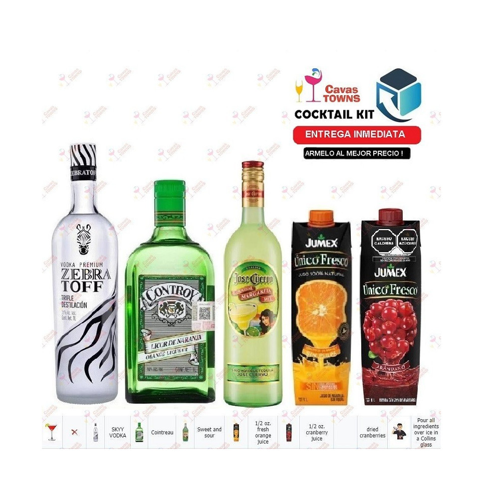 Cocktail Kit Hurly-Burly Cocktail Receta Recipe - Cavas Towns