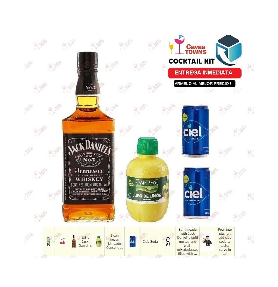 Cocktail Kit Jack Collins Receta Recipe - Cavas Towns
