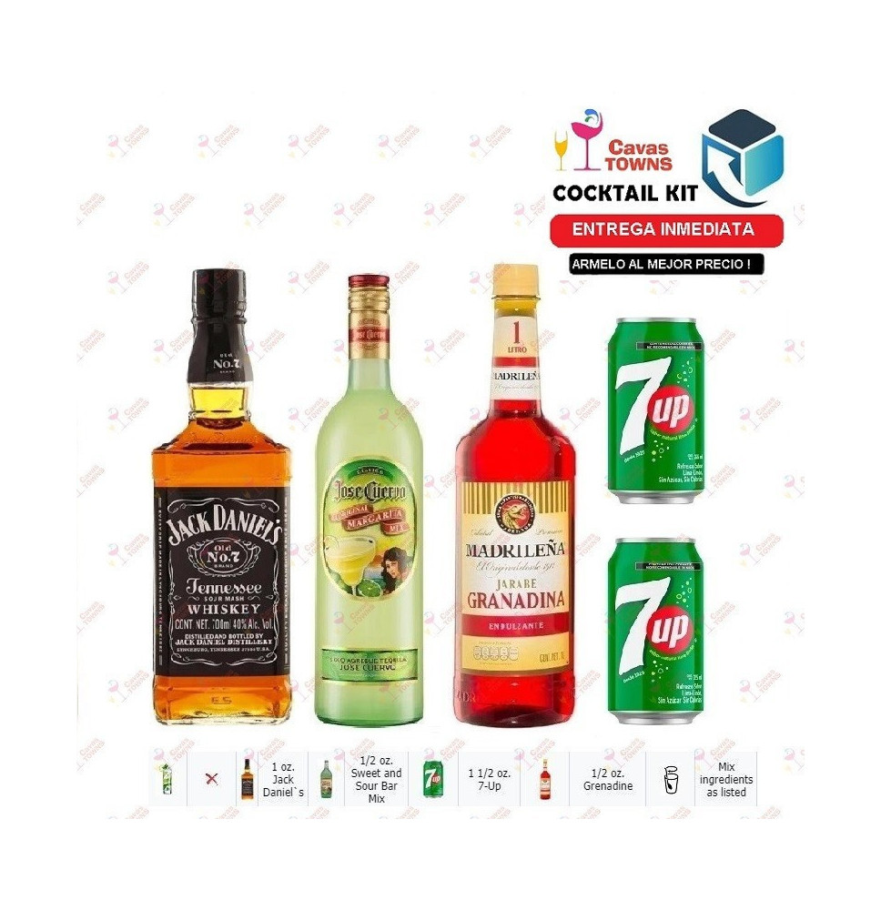 Cocktail Kit Jack Daniel's Downhome Punch Receta Recipe - Cavas Towns