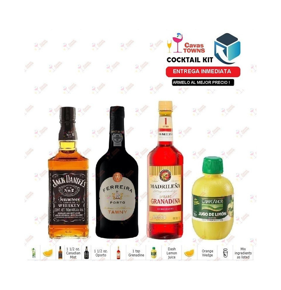 Cocktail Kit Madeira Receta Recipe - Cavas Towns