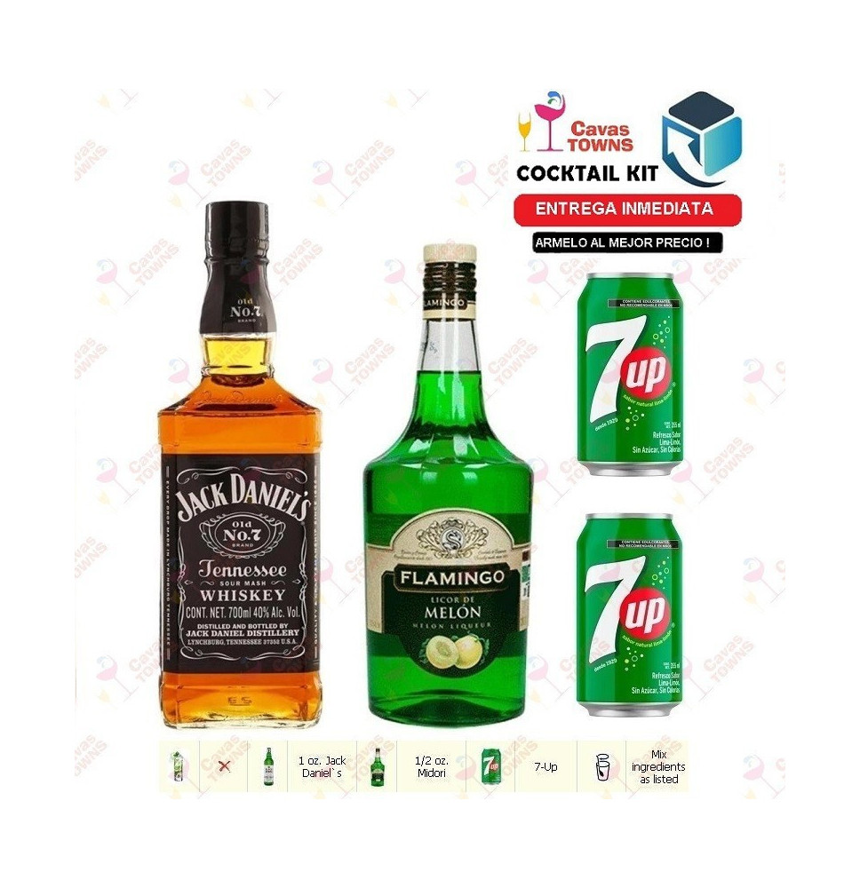 Whisky Jack Daniels Cocktail Kit Ball and Jack Manhattan - 1 Receta Recipe - Cavas Towns