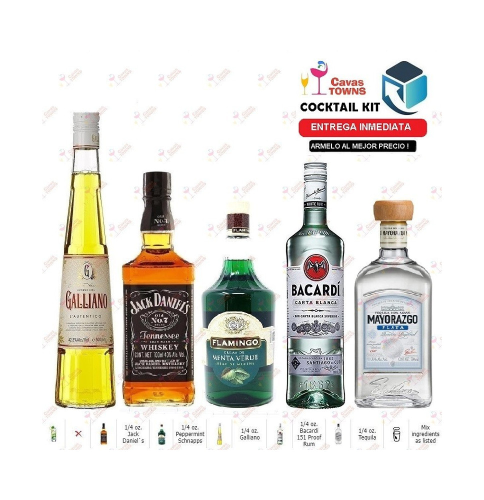 Whisky Jack Daniels Cocktail Kit Fairplay Laserbeam Receta Recipe - Cavas Towns
