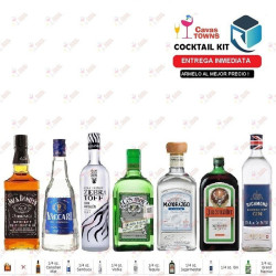 Ginebra Richmond Cocktail Kit Immigration Board Receta Recipe - Cavas Towns