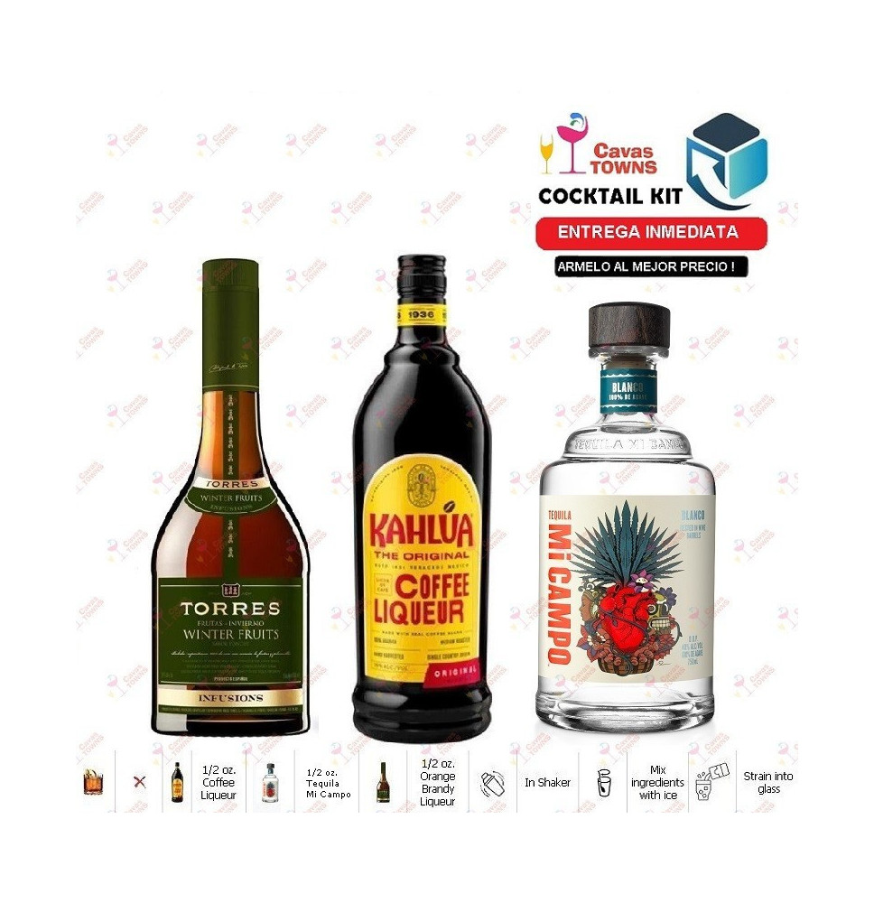 Tequila Mi Campo Cocktail Kit Alice in Wonderland 1 Receta Recipe - Cavas Towns